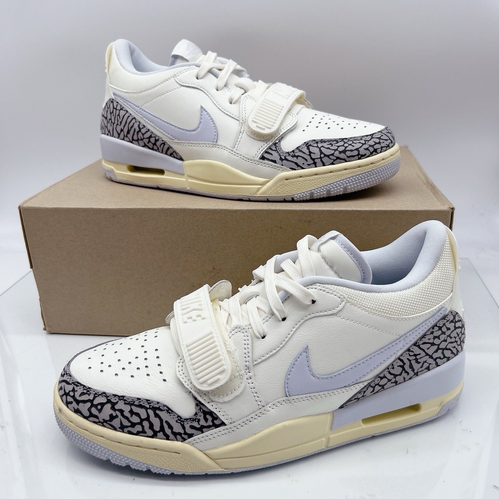 Nike Air Jordan Legacy 312 Women's Low Top Fashion Sneakers Beige Gray Black 10